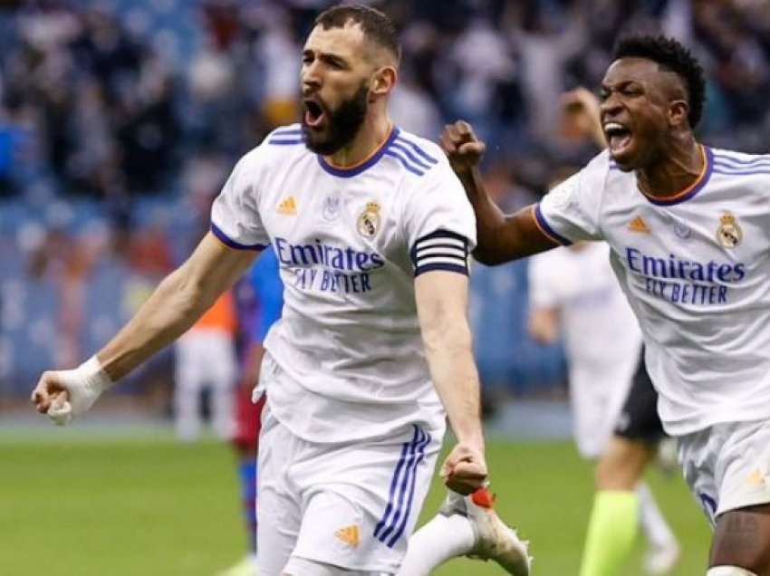 Benzema tregohet i saktë nga penalltia, Real Madridi me një dorë mbi trofeun e Superkupës së Spanjës