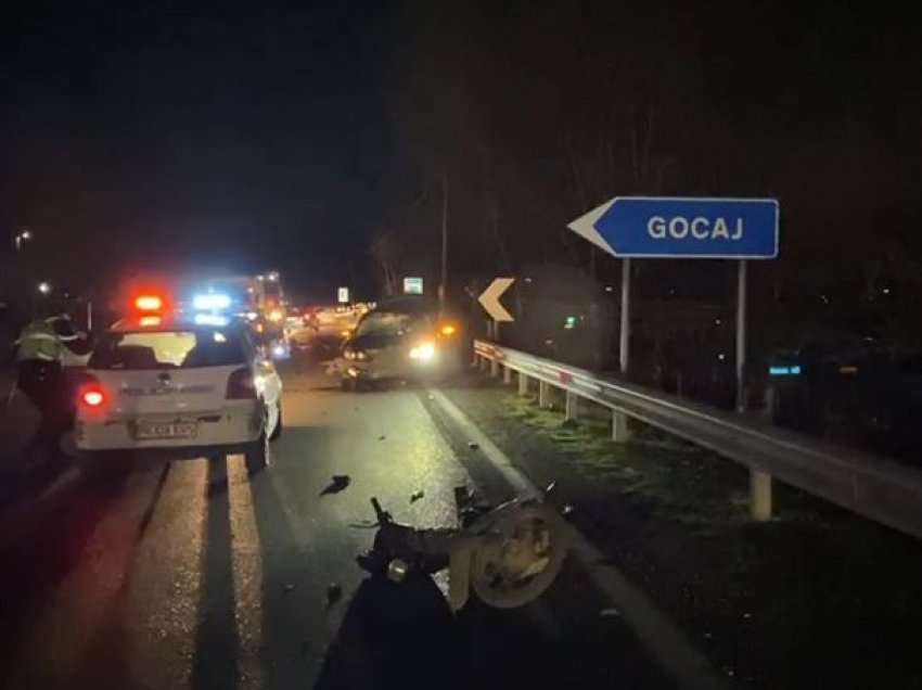 Makina përplas motoçikletën në aksin Lezhë-Shkodër, plagoset rëndë një person