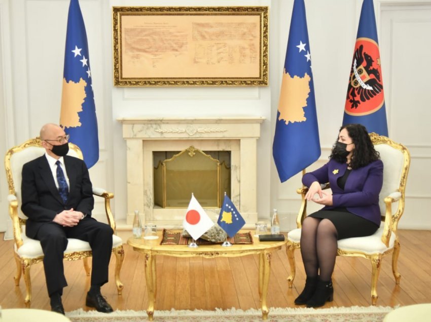 Presidentja Osmani priti të ngarkuarin me punë në ambasadën e Japonisë në Kosovë, z. Keisuke Yamanaka