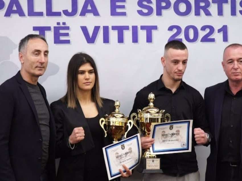 Donjeta Sadiku e Shpëtim Bajoku shpallen më të mirë e boksit për vitit 2021