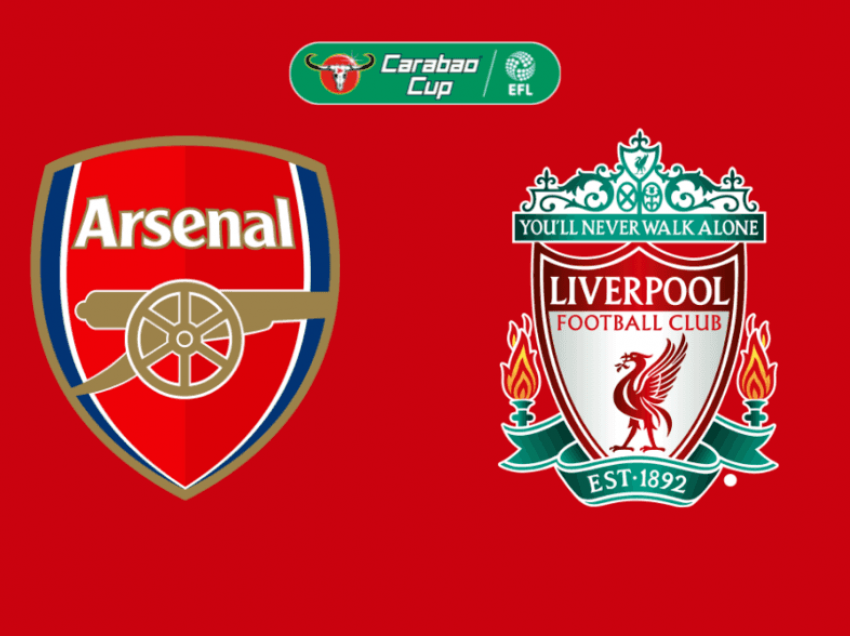 Arsenali-Liverpool, formacionet zyrtare