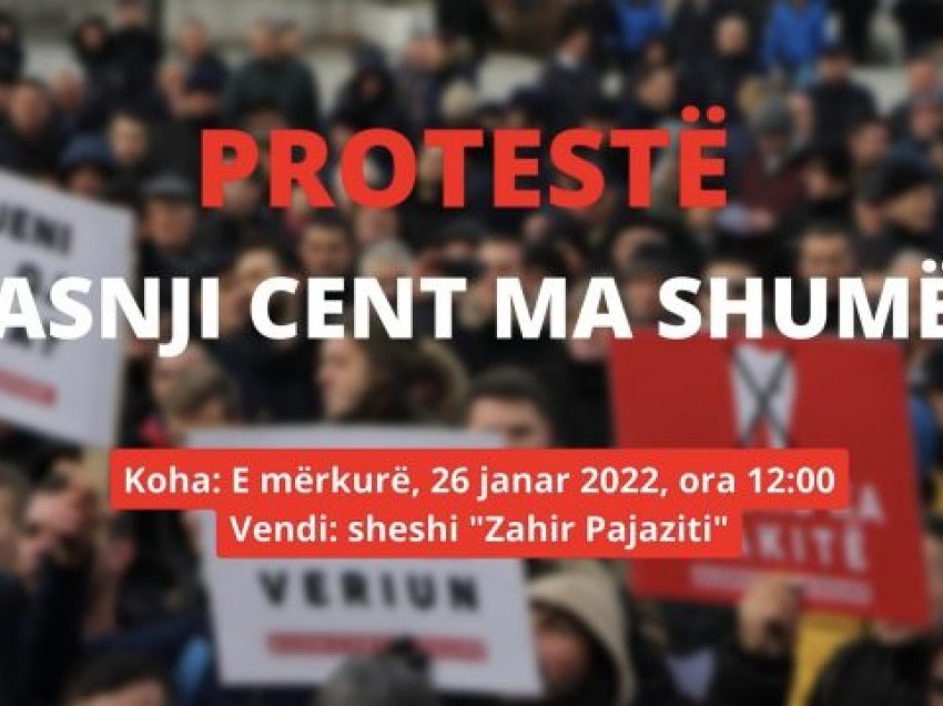 Nesër protestohet kundër shtrenjtimit të rrymës