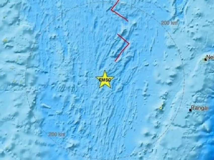 Tonga goditet nga një tërmet me magnitudë prej 6.2