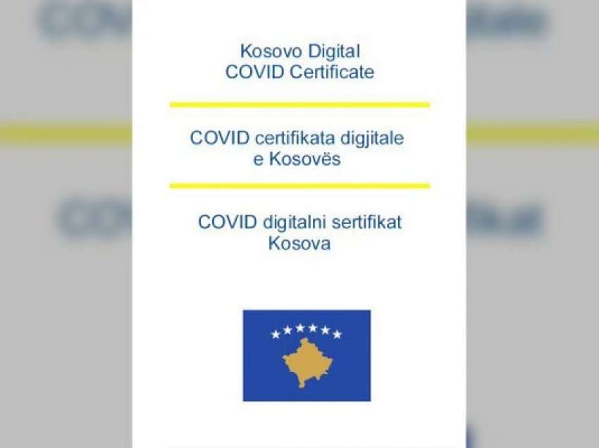 ​Certifikatat digjitale të vaksinimit pas 11 korrikut 2022 janë funksionale në shtetet e BE-së