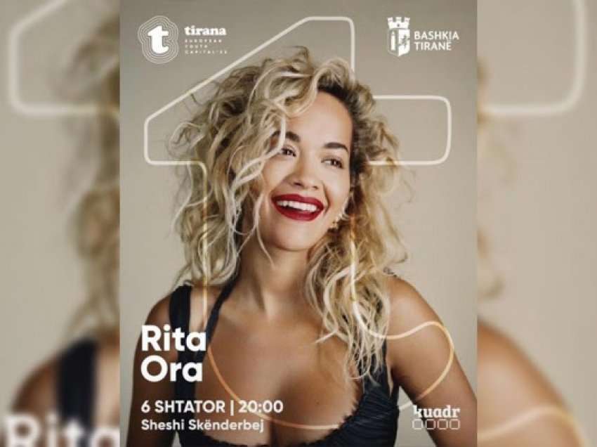 Rita Ora në shtator, koncert në Tiranë