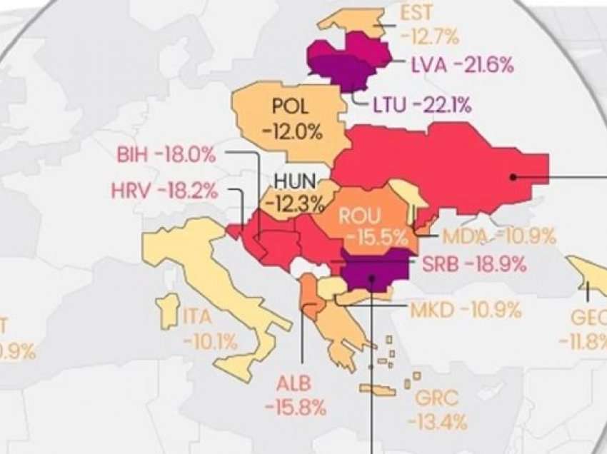 Shqipëria, ndër 10 vendet që do të kenë rënien më të madhe të popullsisë në botë