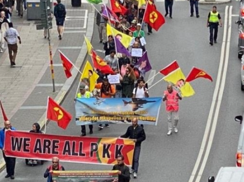 Marsh në mbështetje të PKK-së në Stockholm, reagon ashpër Turqia