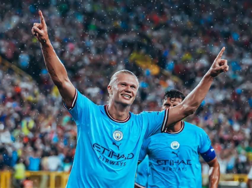 Haaland shënon gol në debutimin e tij me Manchester City