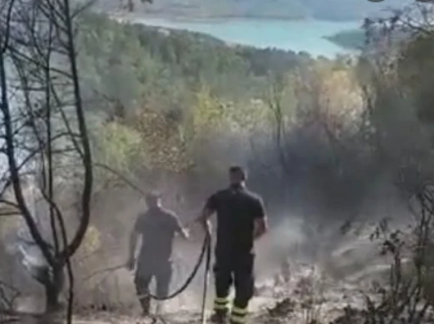 Zjarr në zonën e mbrojtur në Krujë, nën flakë 30 hektarë tokë