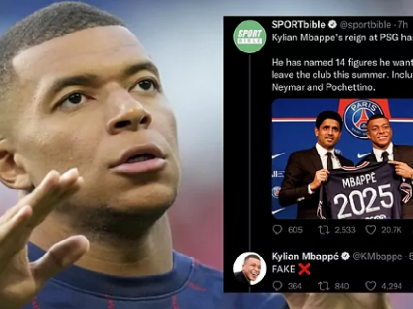 Mbappe mohon publikisht se ka bërë një listë