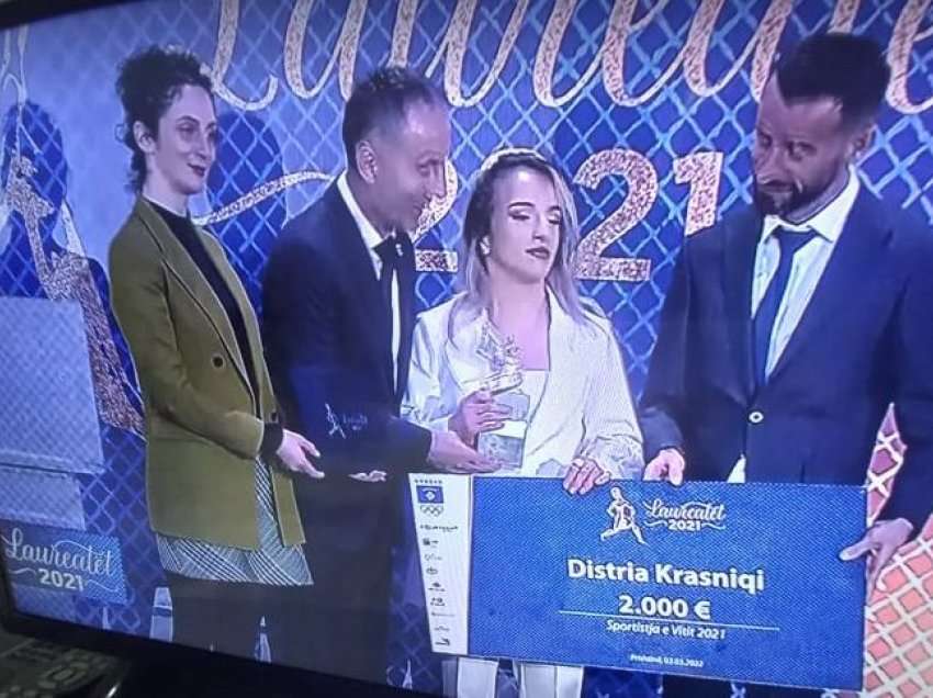 Distria Krasniqi -  sportistja më e mirë në Kosovë për vitin 2021