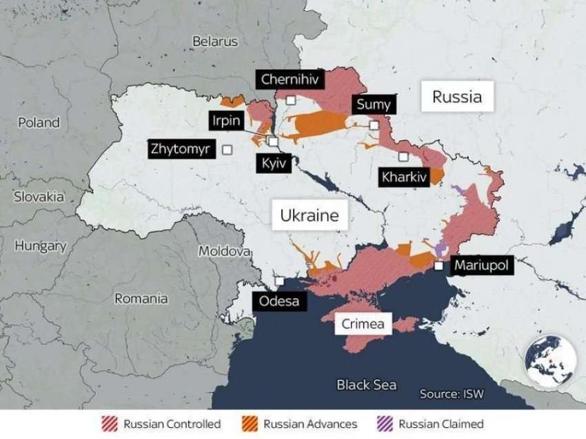 Zyrtari amerikan: Ushtria ruse i afrohet Kievit