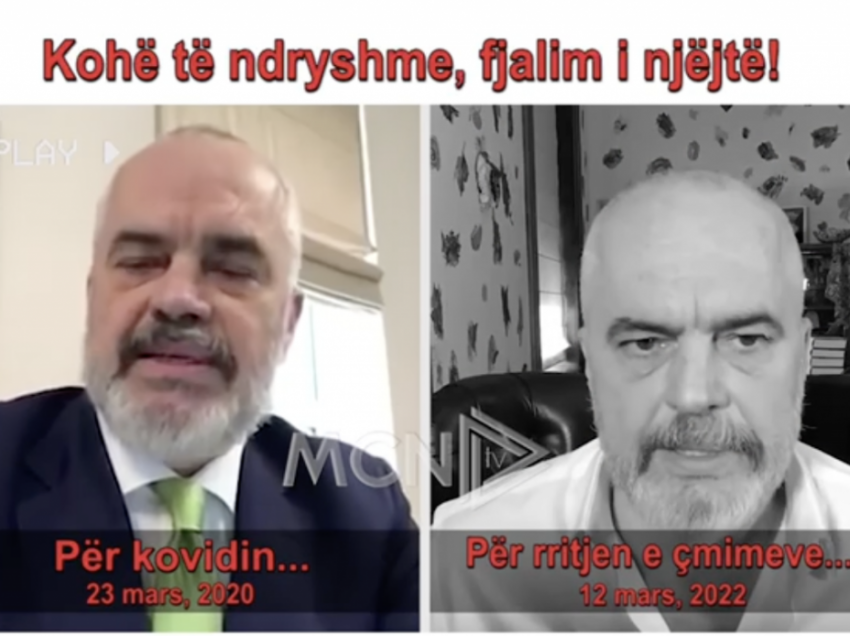 Rama si në film/ Fjalimi për luftën në Ukrainë njësoj si ai për Covid para dy vitesh