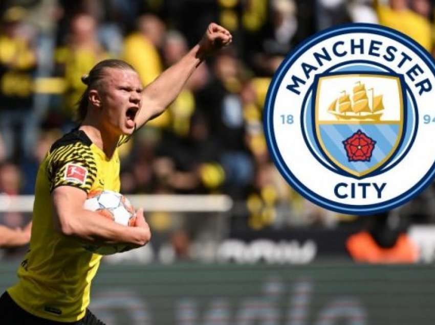 Man City e transferon Erling Haalandin