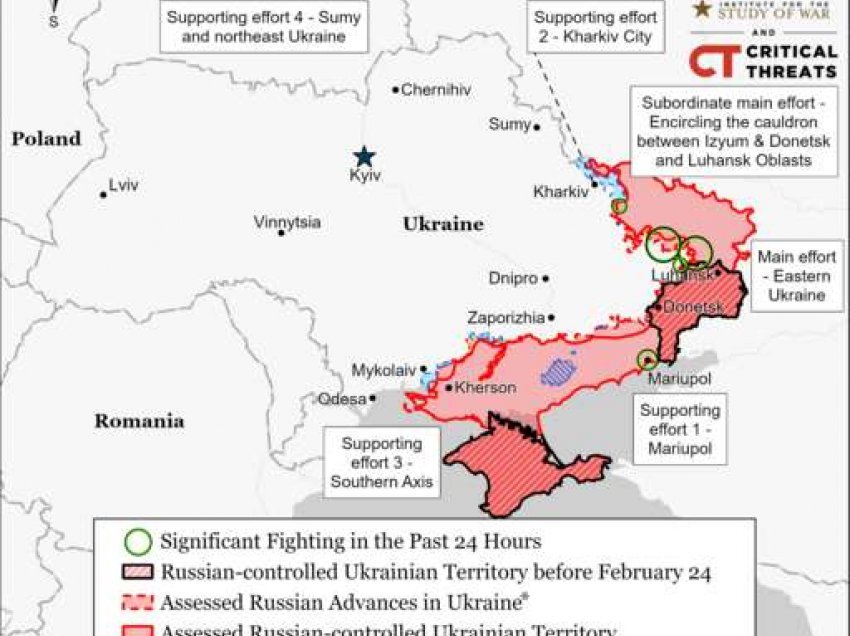 Rusia heq dorë nga rrethimi i trupave ukrainase