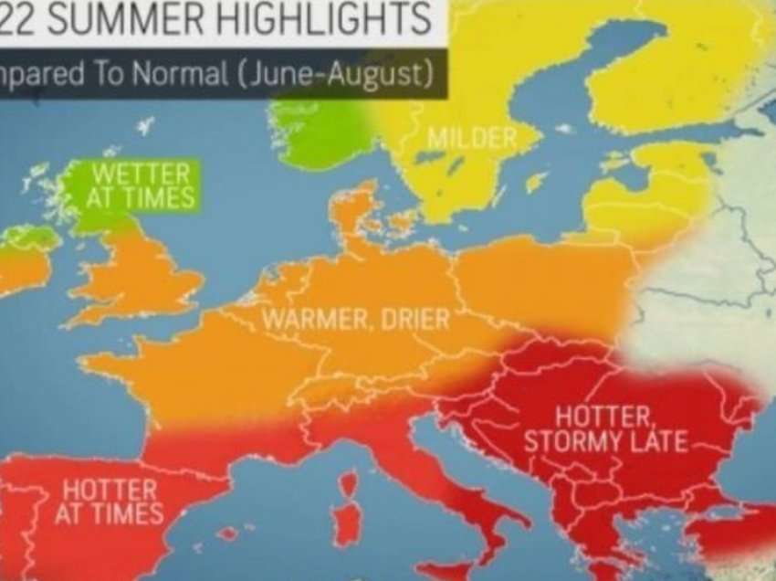 Del parashikimi i AccuWeather për verën 2022, ja çfarë moti na pret