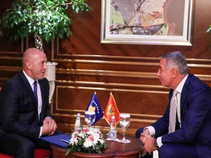 ​Haradinaj takon Gjukanoviq: Kufiri do të demarkohet me korrigjim