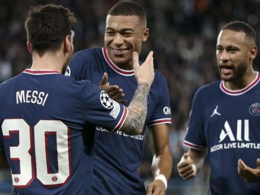 Messi, Mbappe e Neymar startojnë për PSG-në