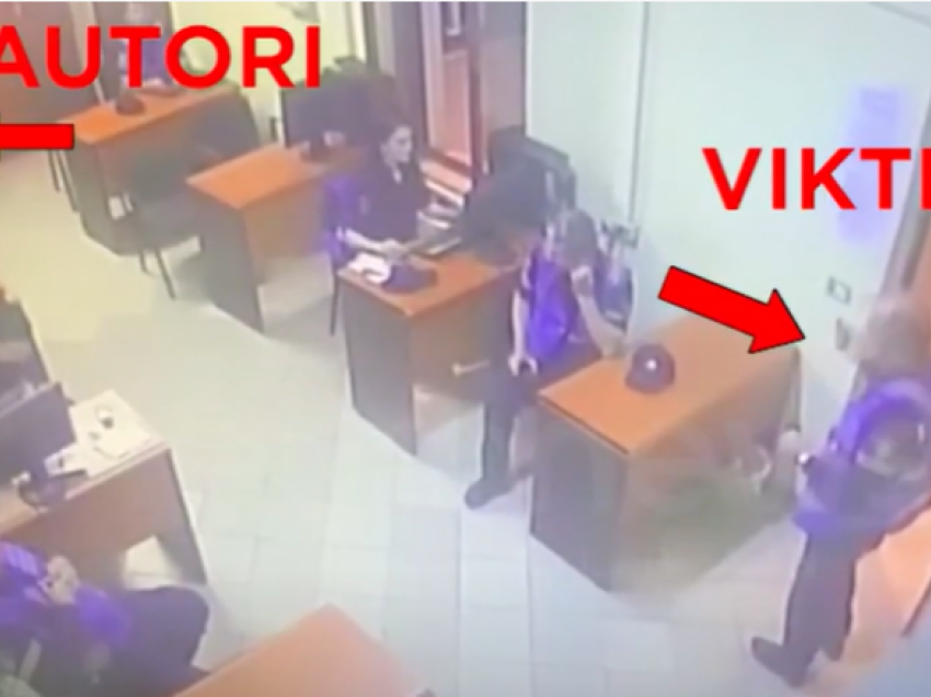 Momenti kur polici qëllon për vdekje kolegun brenda stacionit policor në Tiranë