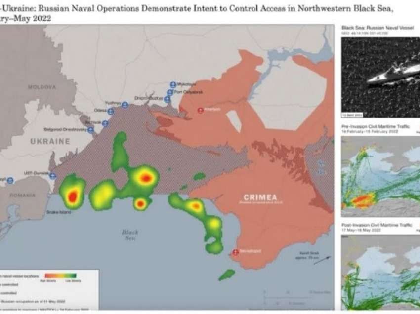 ​Dokumenti i inteligjencës amerikane tregon bllokadën detare ruse të Ukrainës: Rusia po përdorë grurin si formë shantazhi