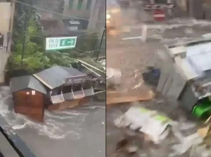 Çfarë po ndodh? “Lajthit” moti, përmbytje masive, lumenjtë vërshojnë rrugëve në këtë vend