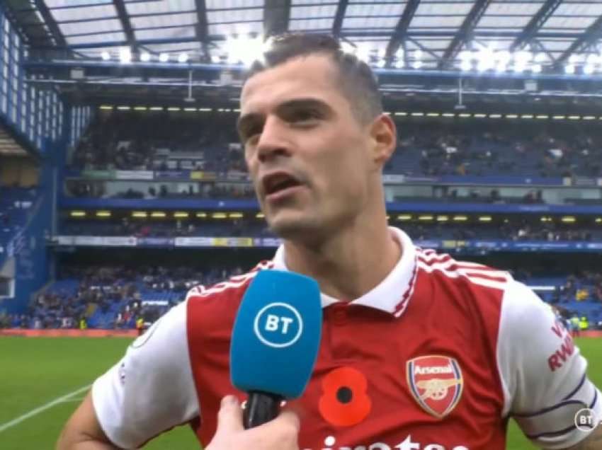 Granit Xhaka vë në siklet gazetarin