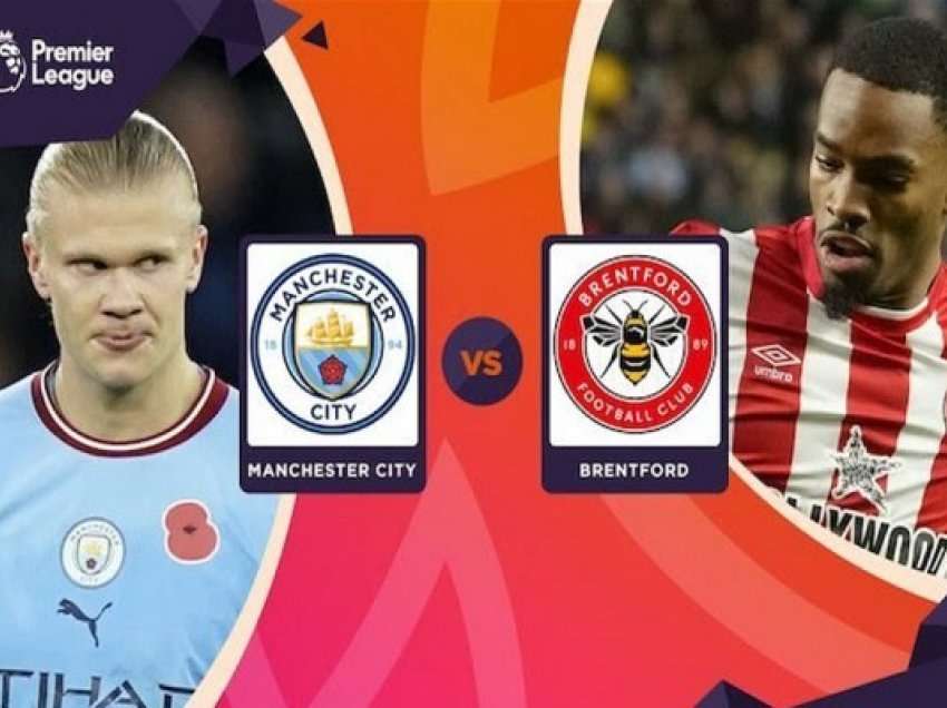 ​City-Brentford/Formacionet zyrtare, Haaland titullar