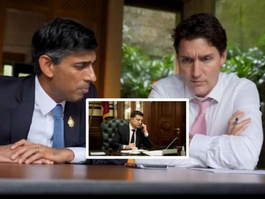 Sunak dhe Trudeau telefonojnë Zelenskyn – si rrallëherë, bisedën e publikojnë në rrjetet sociale