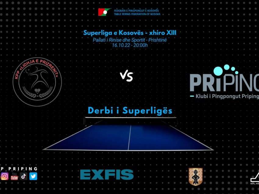 Lidhja e Prizrenit – Priping, derbi i Superligës së Kosovës