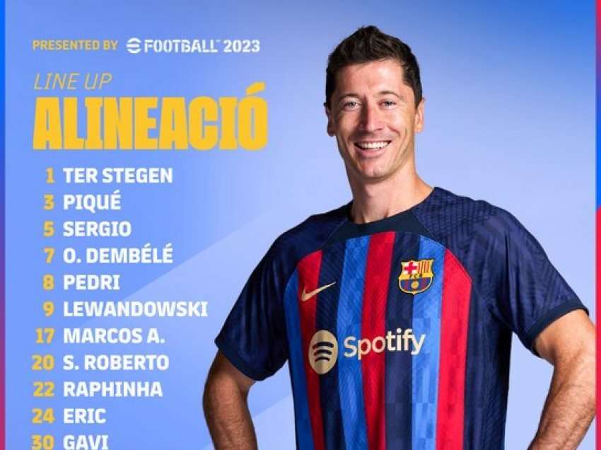 Formacionet zyrtare të supersfidës Barcelona-Inter!    