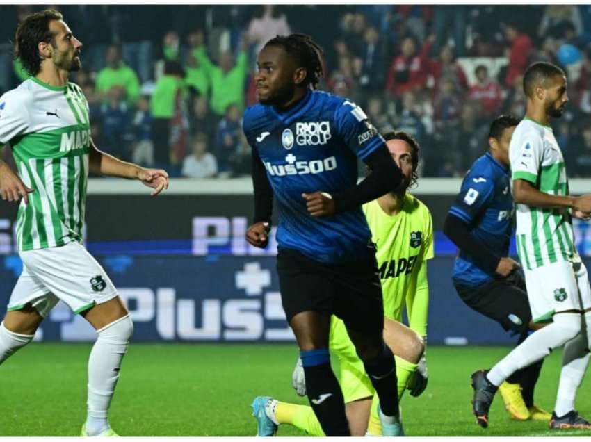 Atalanta përmbys Sassuolon dhe merr kreun