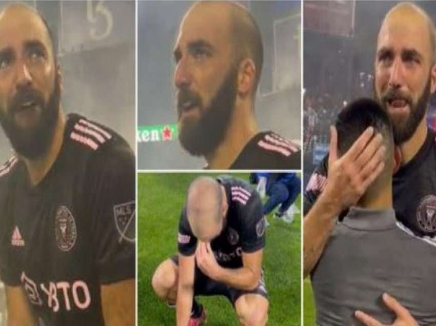 Ndeshja e fundit në karrierë, Higuain shpërthen në lot