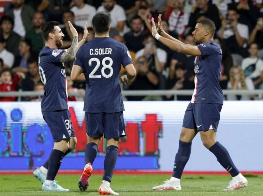 Mbappe e Messi shkatërruan AC Ajaccio-n