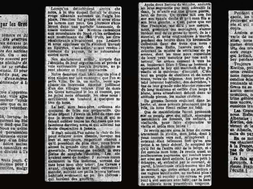 L’Action française (1919)/ Detaje mbi krimet greke në Shqipëri - Letra e francezes Eléonore De Villa 