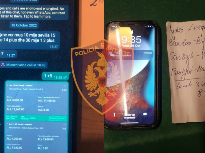 Baste sportive në celular, në pranga 54-vjeçari në Tiranë