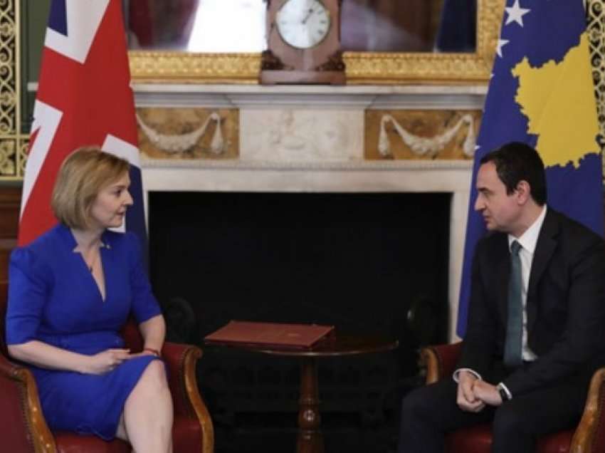 Kryeministri Kurti i dërgon letër urimi Kryeministres së Mbretërisë së Bashkuar, Liz Truss