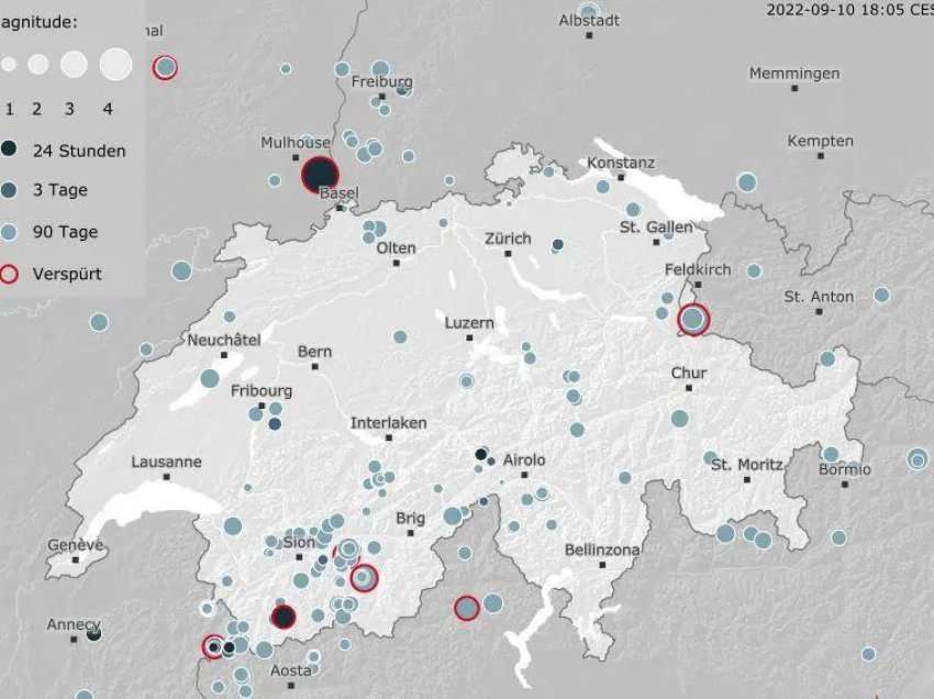 Termet i fortë në Zvicër