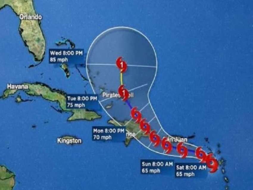 ​Fiona po shndërrohet në uragan dhe do të godasë Porto Rikon