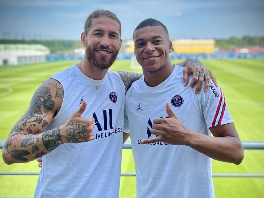 Mbappe tallet me modelin e ri të flokëve të Ramos