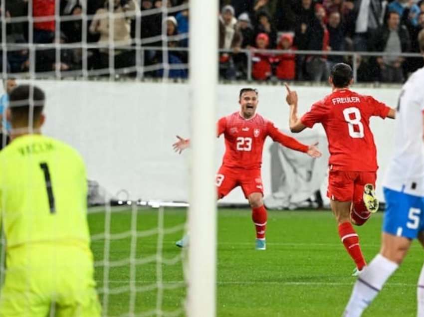 Shaqiri asiston, Zvicra gjunjëzon Çekinë! Shqipëria zhgënjen 