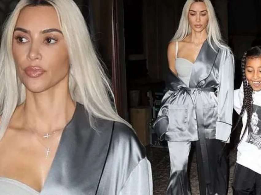 Kim Kardashian del me pizhame saten në Milano!