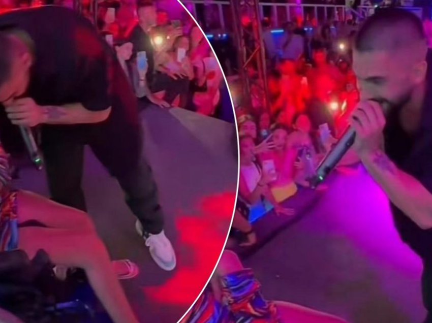 Butrint Imeri performon në skenë me fansen e tij me aftësi të kufizuara