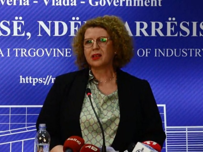 Ministrja Hajdari nervozohet para gazetarëve, godet tavolinën me dorë