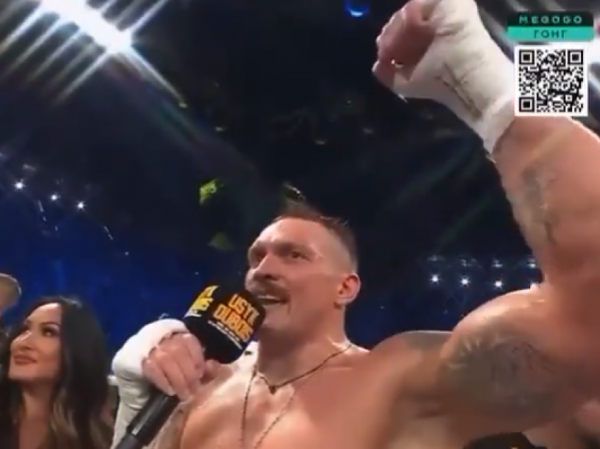 I lumtur me fitoren – Usyk i dërgon mesazh direkt Tyson Furyt