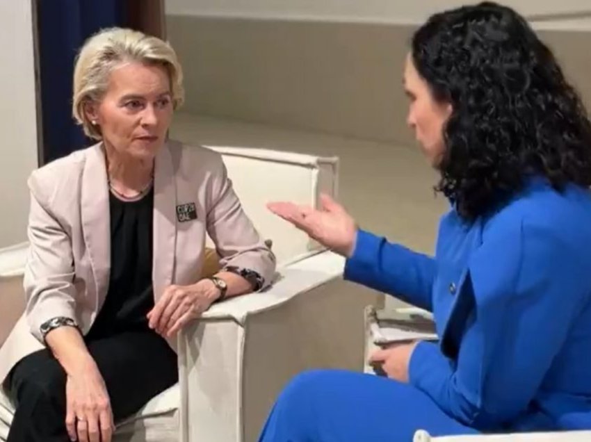 Osmani - von der Leyen diskutojn֝ë për afrimin e Kosovës me BE-në