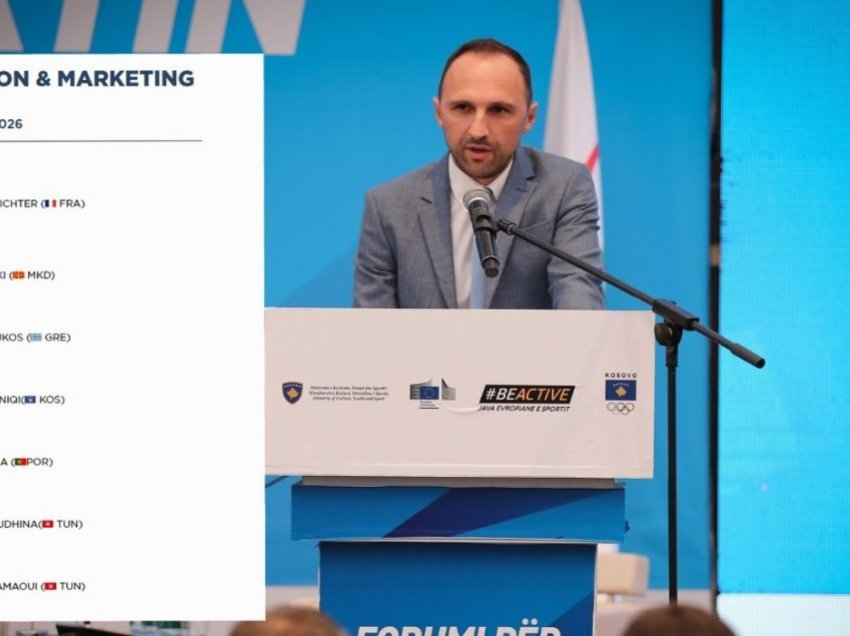 Zëdhënësi i KOK-ut, Kushtrim Krasniqi në komisionin për marketing dhe komunikim të Komitetit Ndërkombëtar të Lojërave Mesdhetare