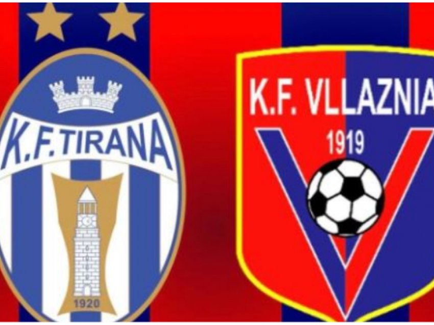 Tirana - Vllaznia, formacionet