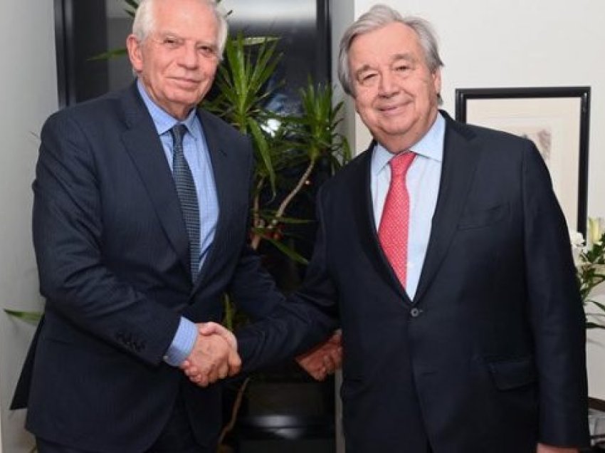 Borell bisedon me Guterres për dialogun Kosovë-Serbi