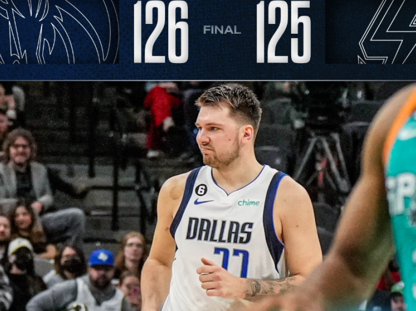 Doncic i jashtëzakonshëm, Dallas fiton ndaj San Antonio