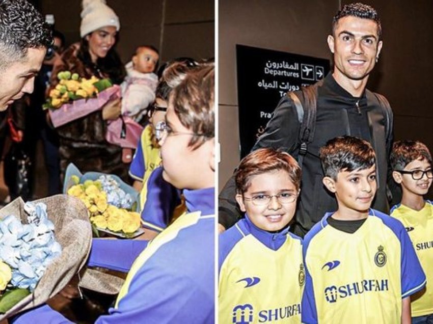 Ronaldo mbërrin në Arabi, i gjithë shteti çmendet pas tij